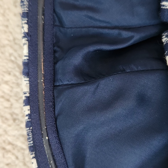 Banana Republic Ikat navy and white strapless dress NWOT - Picture 11 of 15